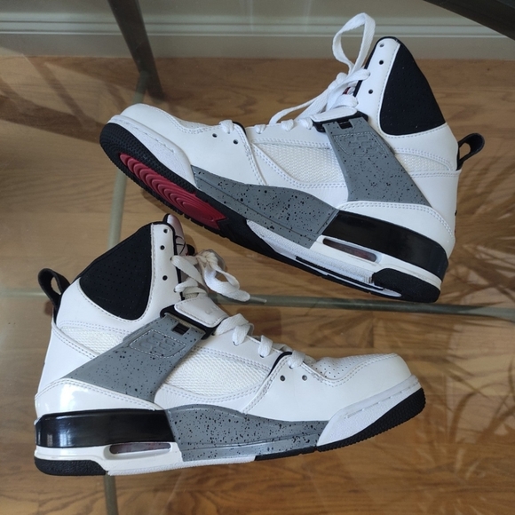 Jordan Flight 45 High White Cement 2010 384519-109 men's 8 - Picture 5 of 10